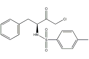 甲苯磺酰基-L-氨基联苯氯甲基酮(TPCK)结构式