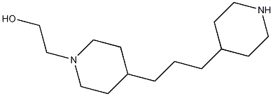 1-[N-(2-羟乙基)-4-呱啶]-3-(4-呱啶)丙烷结构式