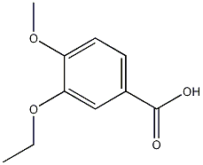 3-乙氧基-4-甲氧基苯甲酸结构式