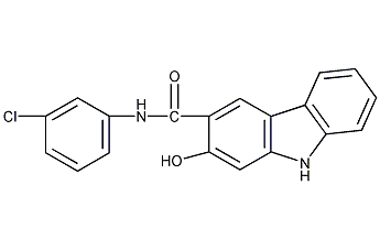 N-(4-氯苯基)-2-羟基-9H-咔唑-3-甲酰胺结构式