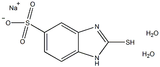2-巯基-5-苯并咪唑磺酸钠二水结构式