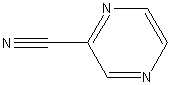 2-氰基吡嗪结构式