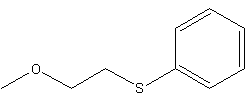 2-甲烷氧基乙基苯基硫醚结构式