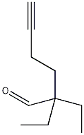4-乙基-4-甲酸基己腈结构式