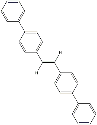 反-4,4'-二苯基联苯乙烯结构式