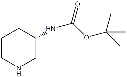 (S)-3-叔丁氧羰基氨基哌啶结构式