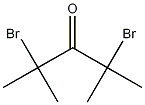 2,4-二溴-2,4-二甲基戊烷-3-酮结构式