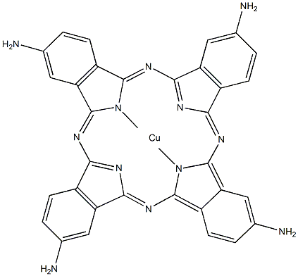 (Tetraaminophthalocyaninato)copper(II)结构式