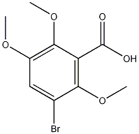 3-溴-2,5,6-三甲氧基苯甲酸结构式