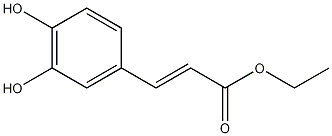 3,4-二羟基肉桂酸乙酯结构式