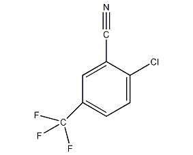 2-氯-5-(三氟甲基)苯甲腈结构式