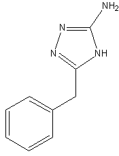 3-氨基-5-苄基-4H-1,2,4-三唑结构式