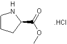 L-脯氨酸甲酯盐酸盐结构式