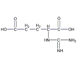 (S)-2-胍基戊二酸结构式