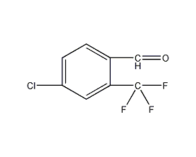 4-氯-2-(三氟甲基)苯甲醛结构式