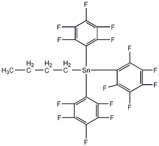 丁基三(五氟苯基)锡(四)结构式