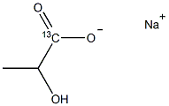 L-乳酸钠-13C3结构式