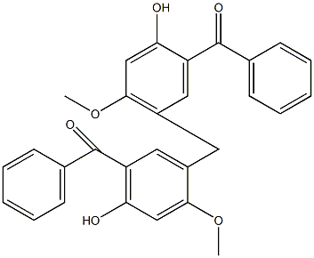5,5'-甲烯双(2-羟基-4-甲氧基二苯甲酮)结构式