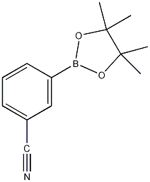 3-(4,4,5,5-四甲基-1,3,2-二氧杂硼烷-2-基)氰苯结构式