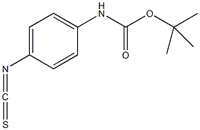 N-叔丁氧羰基-4-异硫氰基苯胺结构式