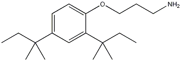 3-(2,4-二叔戊基苯氧基)丙胺结构式