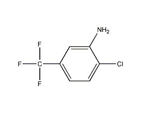 3-氨基-4-氯三氟甲苯结构式