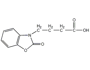 4-(2-羰基-苯并噁唑-3-基)丁酸结构式