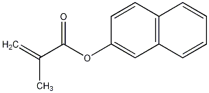 甲丙烯酰酸-2-萘酯结构式