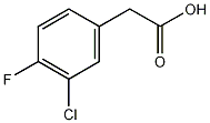 3-氯-4-氟苯乙酸结构式