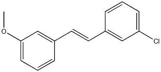 3-氯-3'-甲氧基芪结构式