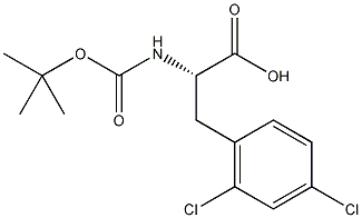 (R)-BOC-2,4-二氯苯丙氨酸结构式