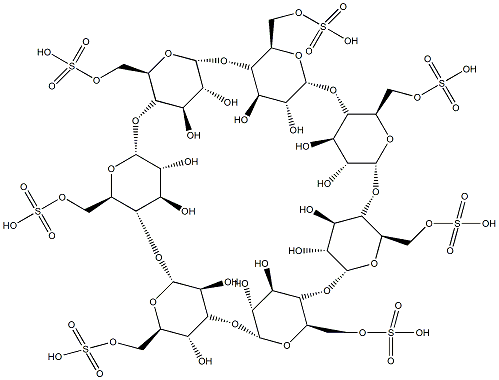 β-环糊精硫酸盐结构式