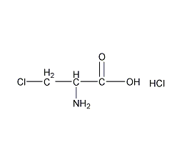3-氯-L-丙氨酸盐酸盐结构式