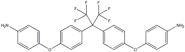 2,2-双[4-(4-氨基苯氧基)苯基]-1,1,1,3,3,3-六氟丙烷结构式