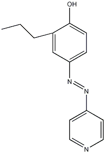 2-丙基-4-(4-吡啶)苯酚结构式