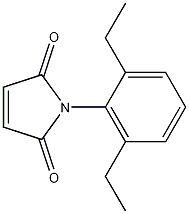 N-(2,6-二乙基苯基)马来酰亚胺结构式