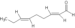 反-2,6-壬二醛结构式