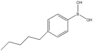 4-正戊基苯硼酸结构式