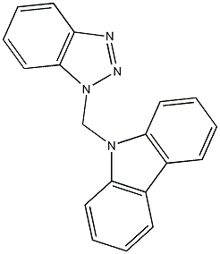 9-(1H-苯并三唑甲基)-9H-咔唑结构式