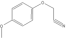 4-甲氧基苯氧基乙腈结构式