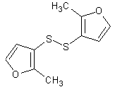 双(2-甲基-3-呋喃基)二硫醚结构式