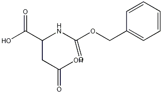 N-苄氧羰基-DL-天冬氨酸结构式