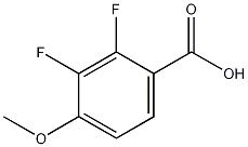 2,3-二氟-6-甲氧基苯甲酸结构式