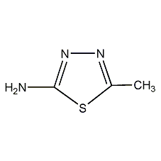 2-氨基-5-甲基-1,3,4-噻二唑结构式