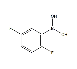 2,5-二氟苯硼酸结构式
