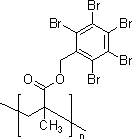 聚(甲基丙烯酸五溴苄酯)结构式