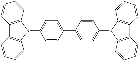 4,4'-双(N-咔唑)-1,1'-联苯结构式