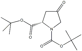 N-Boc-4-氧-L-脯氨酸叔丁酯结构式
