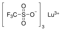 三氟甲烷硫酸镥(III)结构式