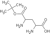 叔丁氧羰基-L-2,4-二氨基丁酸结构式